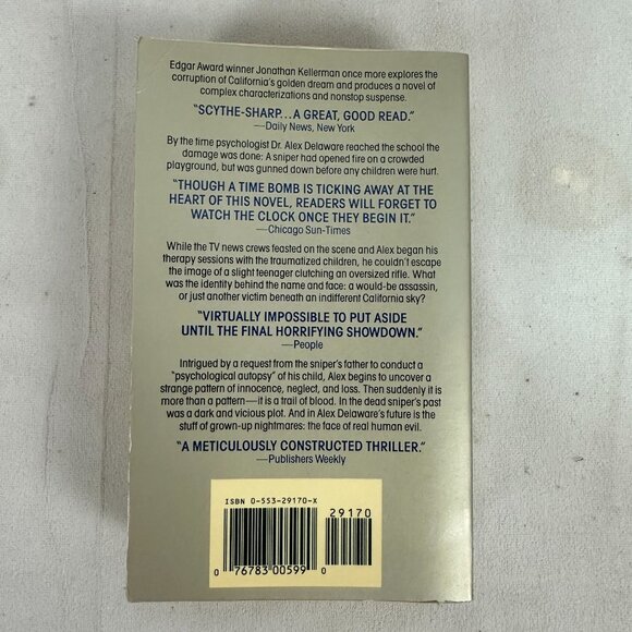Jonathan Kellerman Time Bomb Paperback 1991 Alex Delaware Mystery Thriller Novel - Picture 2 of 3